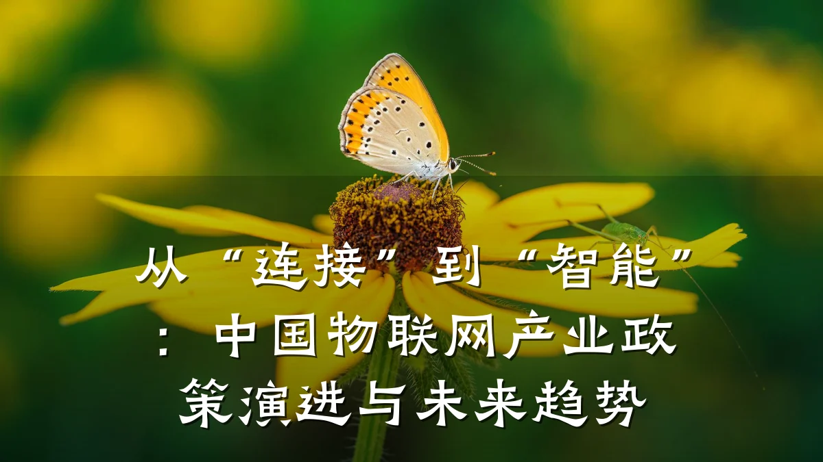 从“连接”到“智能”：中国物联网产业政策演进与未来趋势