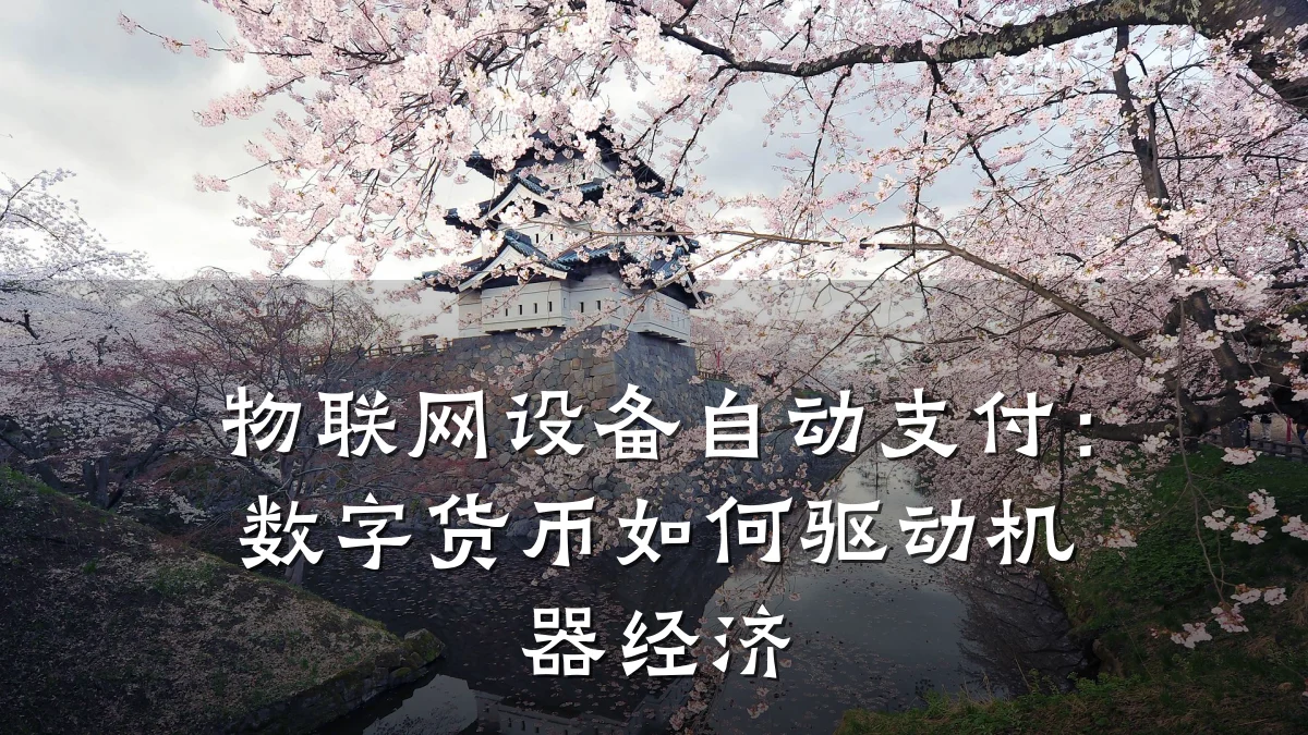 物联网设备自动支付：数字货币如何驱动机器经济